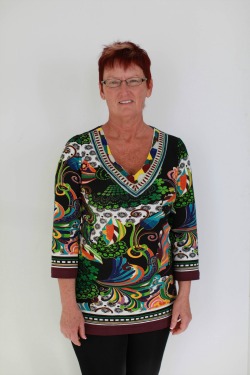 Production Manager Tona Jolly before hair, makeup and wardrobe.