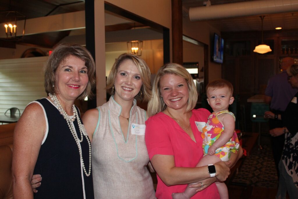 Donna Hall, Claire Brown, Stacy Hamilton with Ellis Lee Hamilton