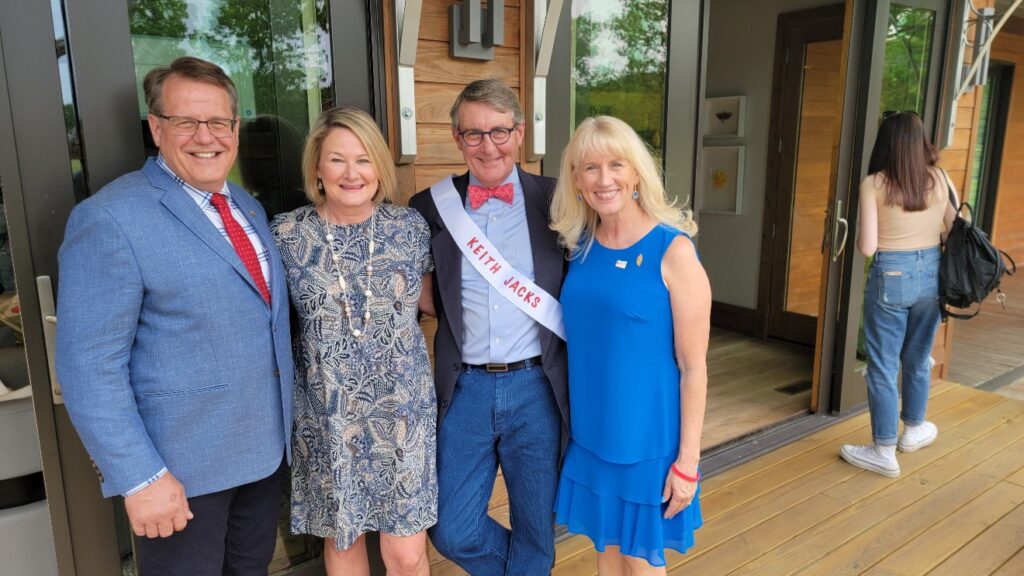 Dr. Peter Emanuel, Julie and Keith Jacks, Carla Emanuel